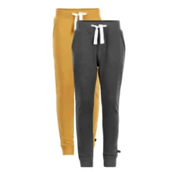Sweatpants Basic 36, 2-pack - Dark Grey/Yellow