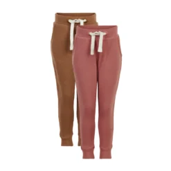 Sweatpants 2-pack - Brun/Rosa