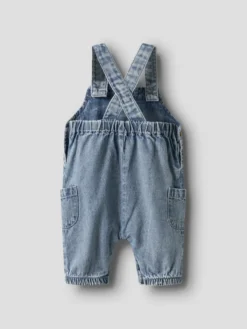 Taya Denim Hängselbyxor - Medium blue denim