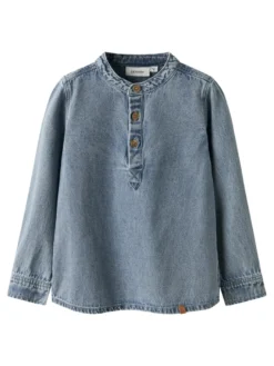 Taya Denim Skjorta - Medium blue denim