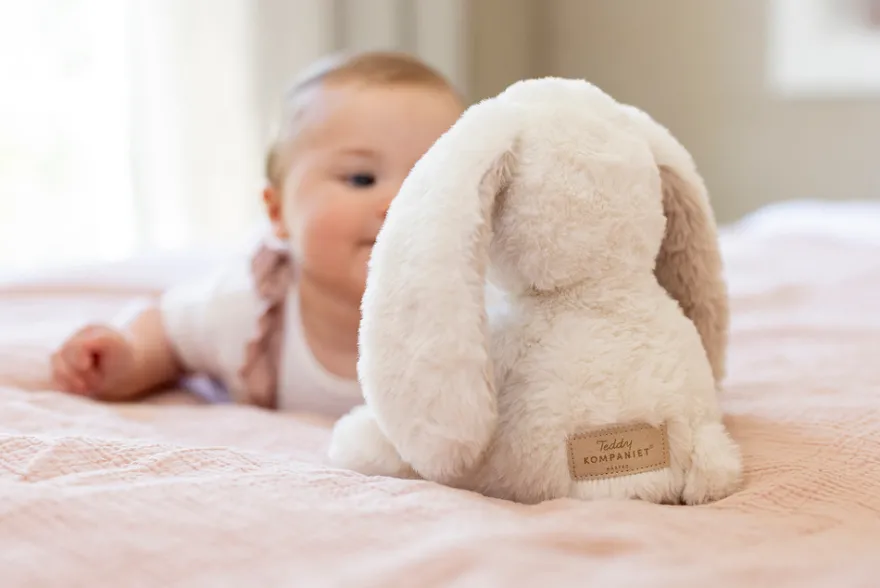 Teddy Mocca Kanin Liten - Cream