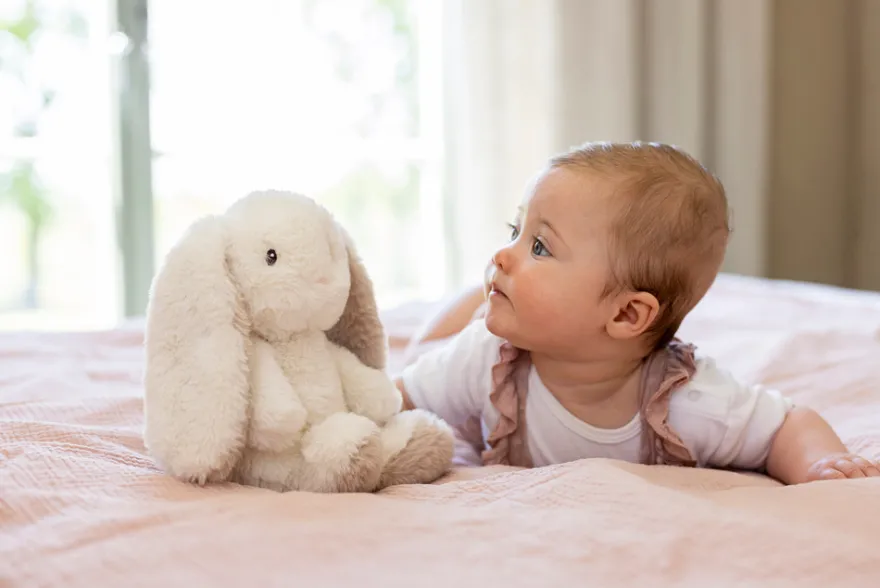 Teddy Mocca Kanin Liten - Cream