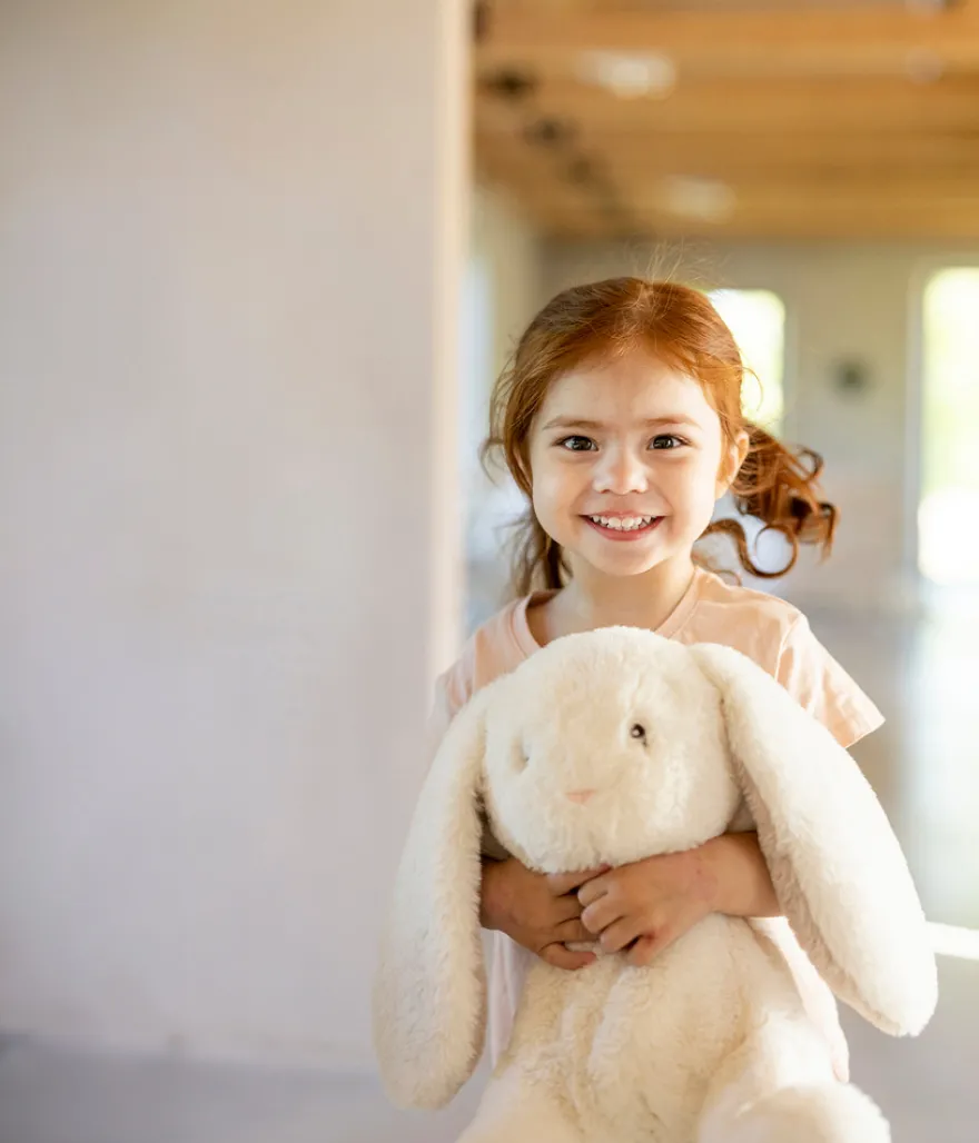 Teddy Mocca Kanin Stor - Cream