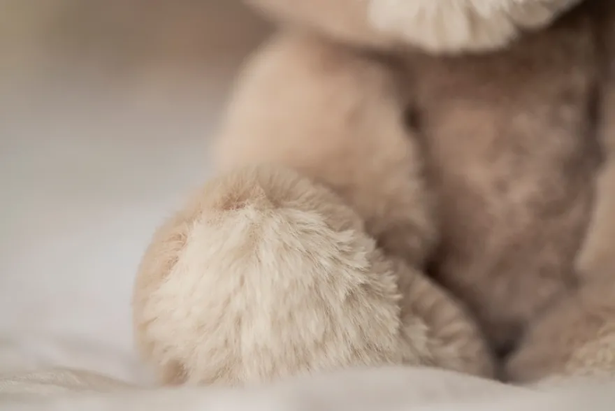 Teddy Mocca Nalle Stor - Beige