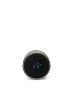 Termobeholder LED temperatur-display sage green