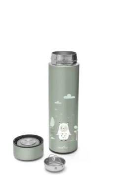 Termobeholder LED temperatur-display sage green