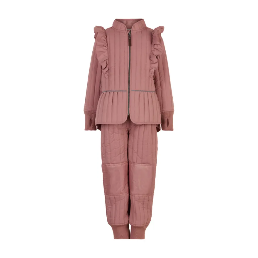 Termoset med Volang - Old Rose