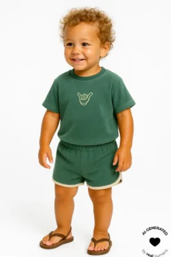 Terry T-Shirt - Posy Green