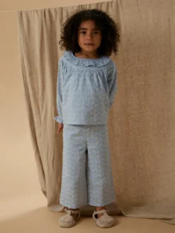 Tessie Wide Byxor - Zen blue