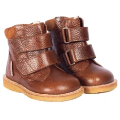 Tex-Stövlar Med Velcro - Cognac