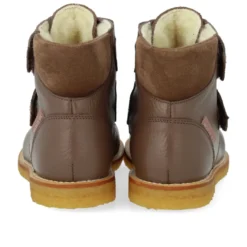 Tex Stövlar Med Velcro - Dark Taupe/Dusty Almond/Dark Taupe
