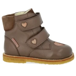 Tex Stövlar Med Velcro - Dark Taupe/Dusty Almond/Dark Taupe
