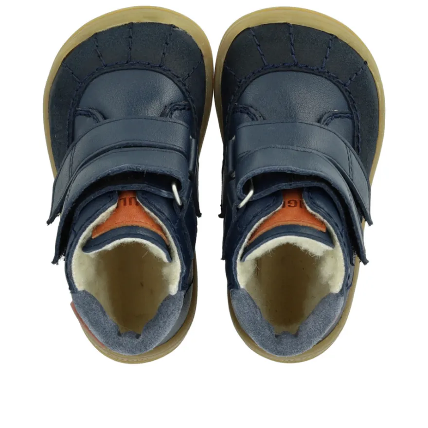Tex Stövlar Med Velcro - Navy/Tan/Blue Fog
