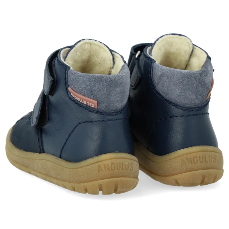 Tex Stövlar Med Velcro - Navy/Tan/Blue Fog