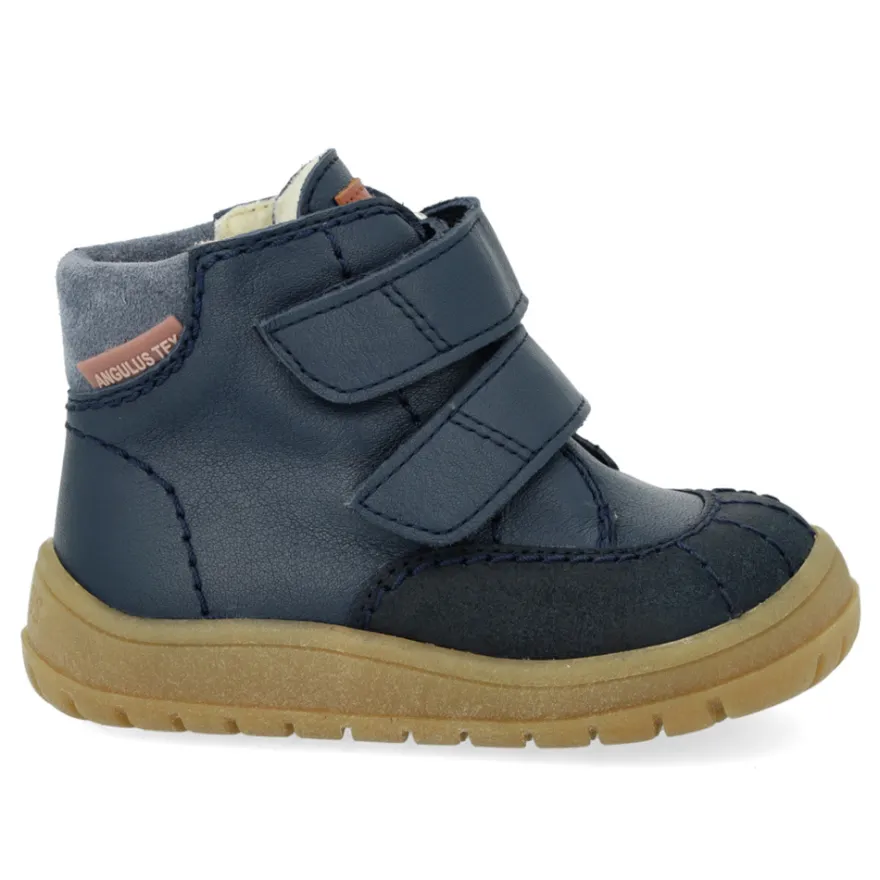 Tex Stövlar Med Velcro - Navy/Tan/Blue Fog