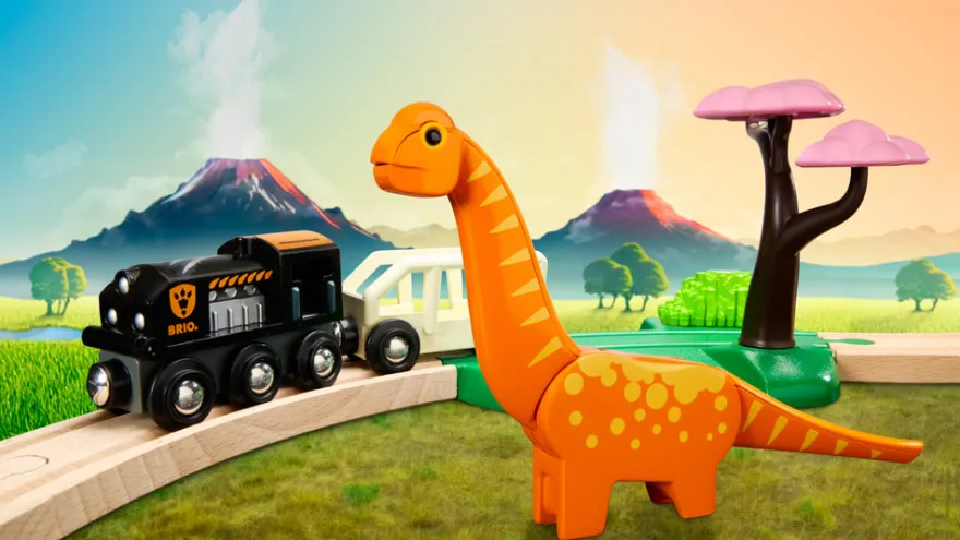 Tågbana med Dinosaurier
