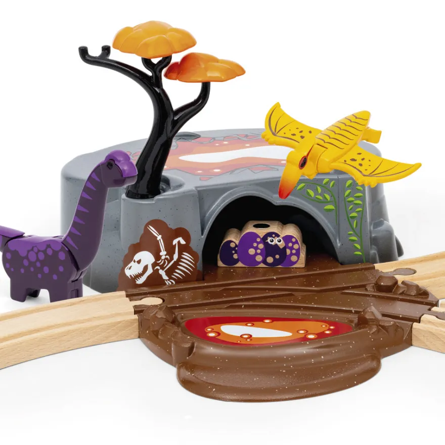 Tågbaneset med Dinosaurier