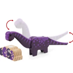 Tågbaneset med Dinosaurier