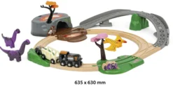 Tågbaneset med Dinosaurier