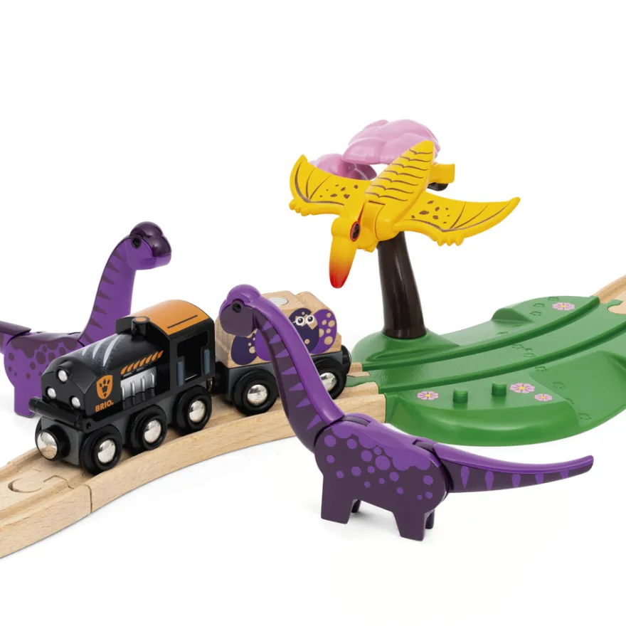 Tågbaneset med Dinosaurier