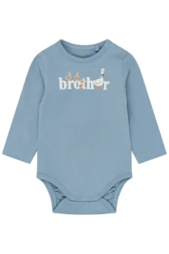 The New Siblings Brother Långärmad Body - Ashley Blue