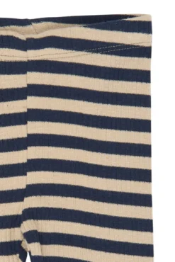 The New Siblings Fro Rib Leggings - Navy Blazer Striped