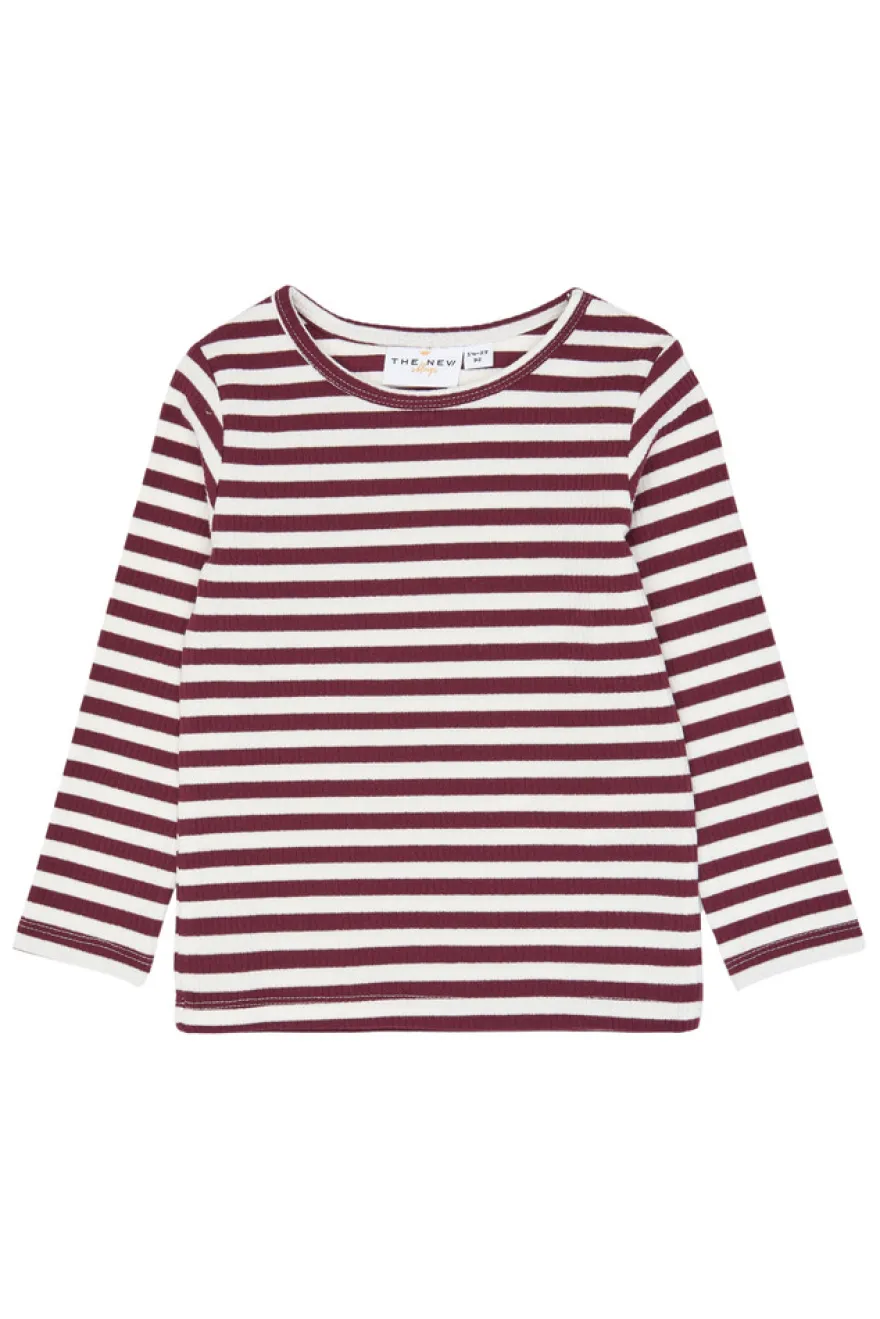 The New Siblings Fro Rib Tröja - Gardenia Striped