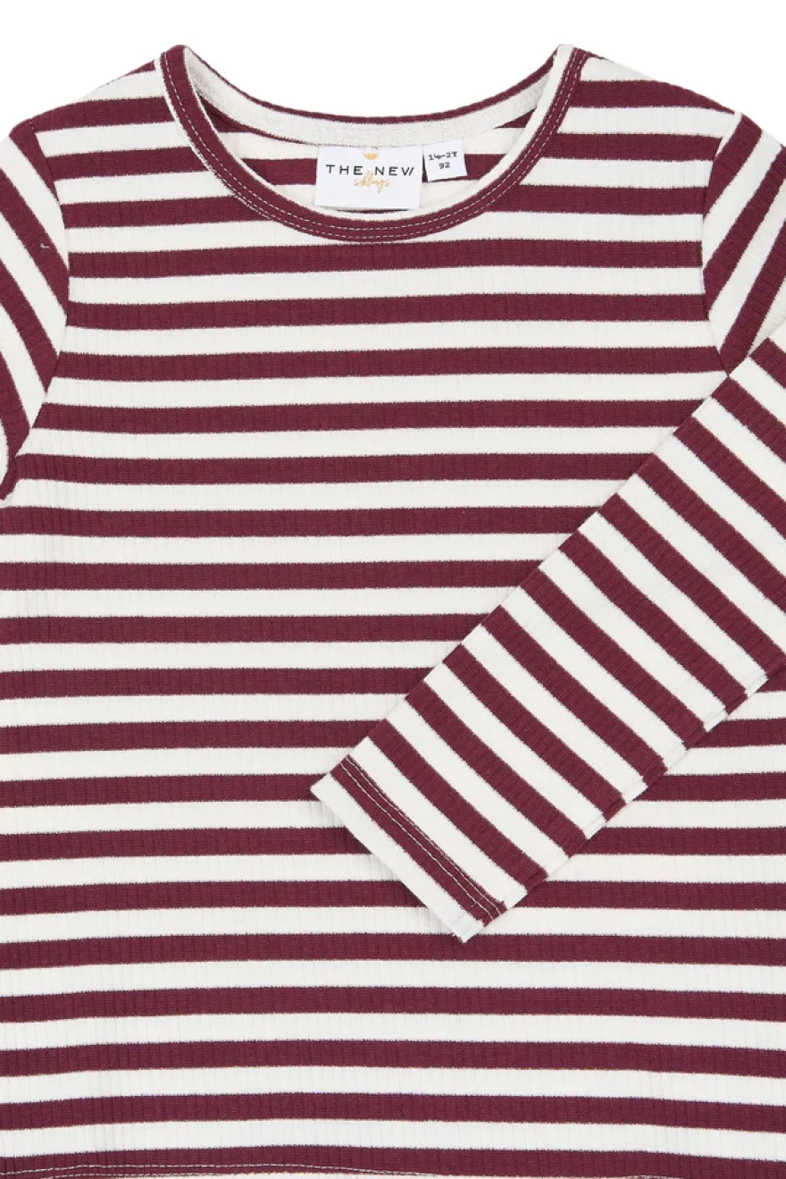 The New Siblings Fro Rib Tröja - Gardenia Striped