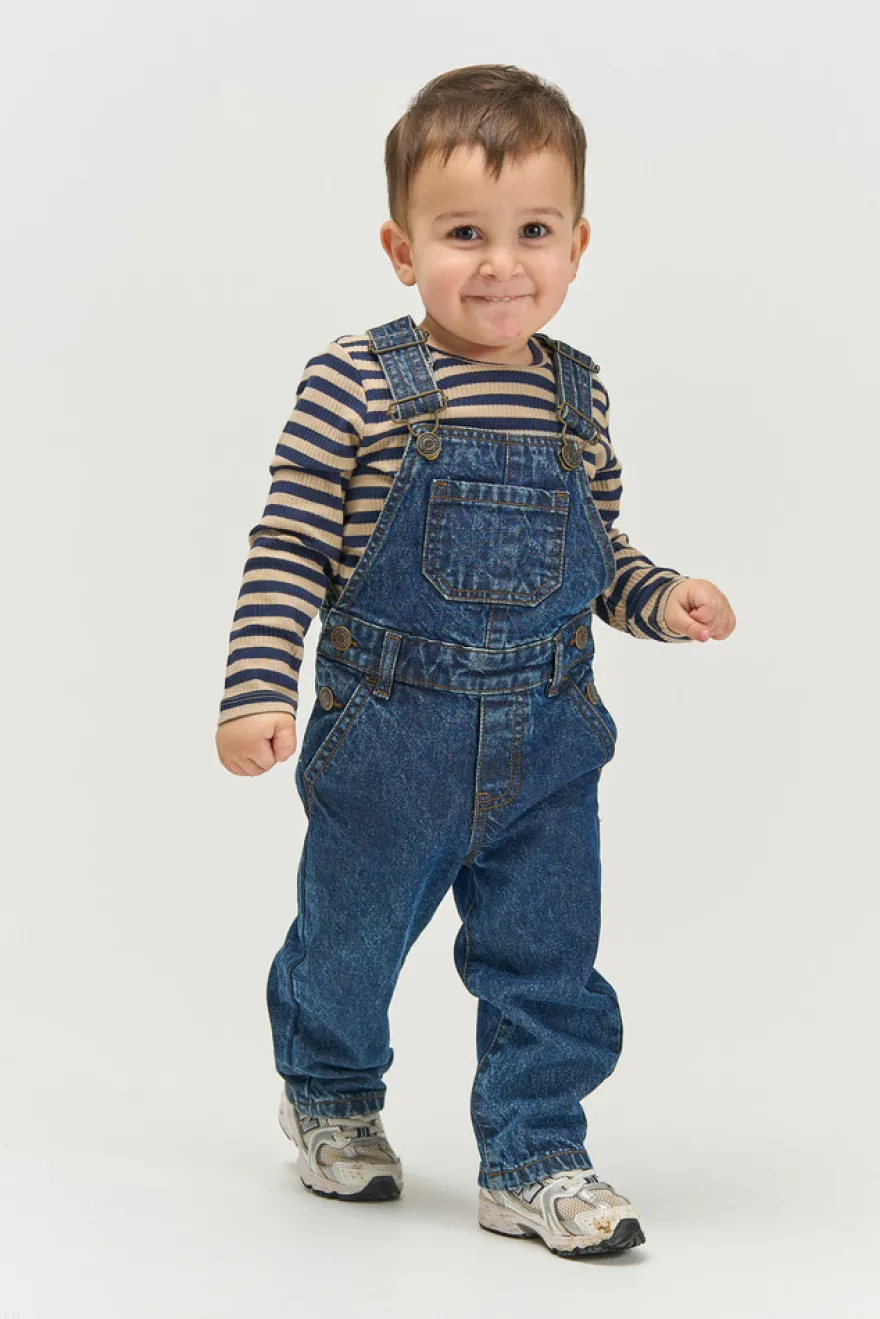 The New Siblings Fro Rib Tröja - Navy Blazer Striped