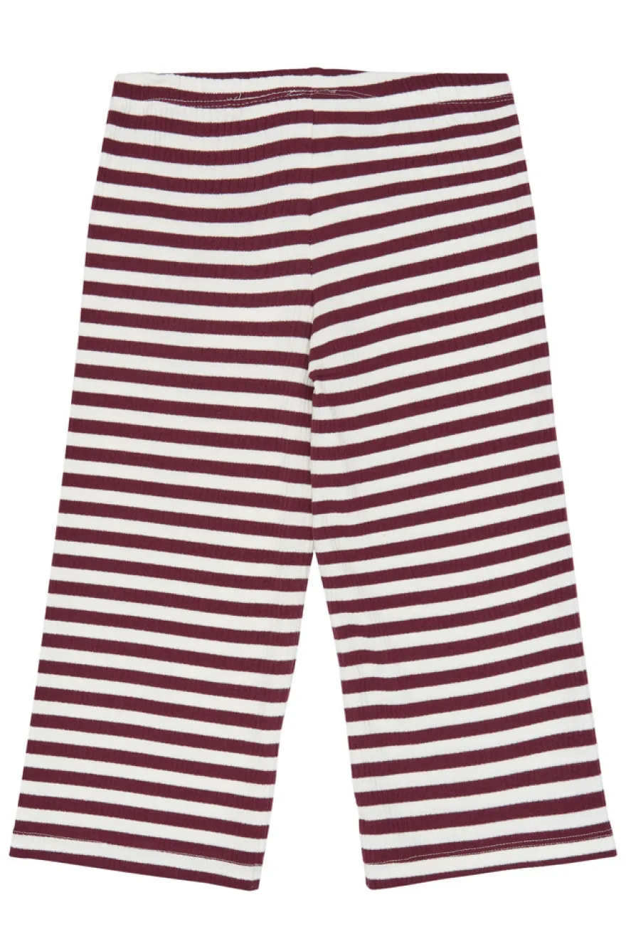 The New Siblings Fro Wide Rib Byxor - Gardenia Striped