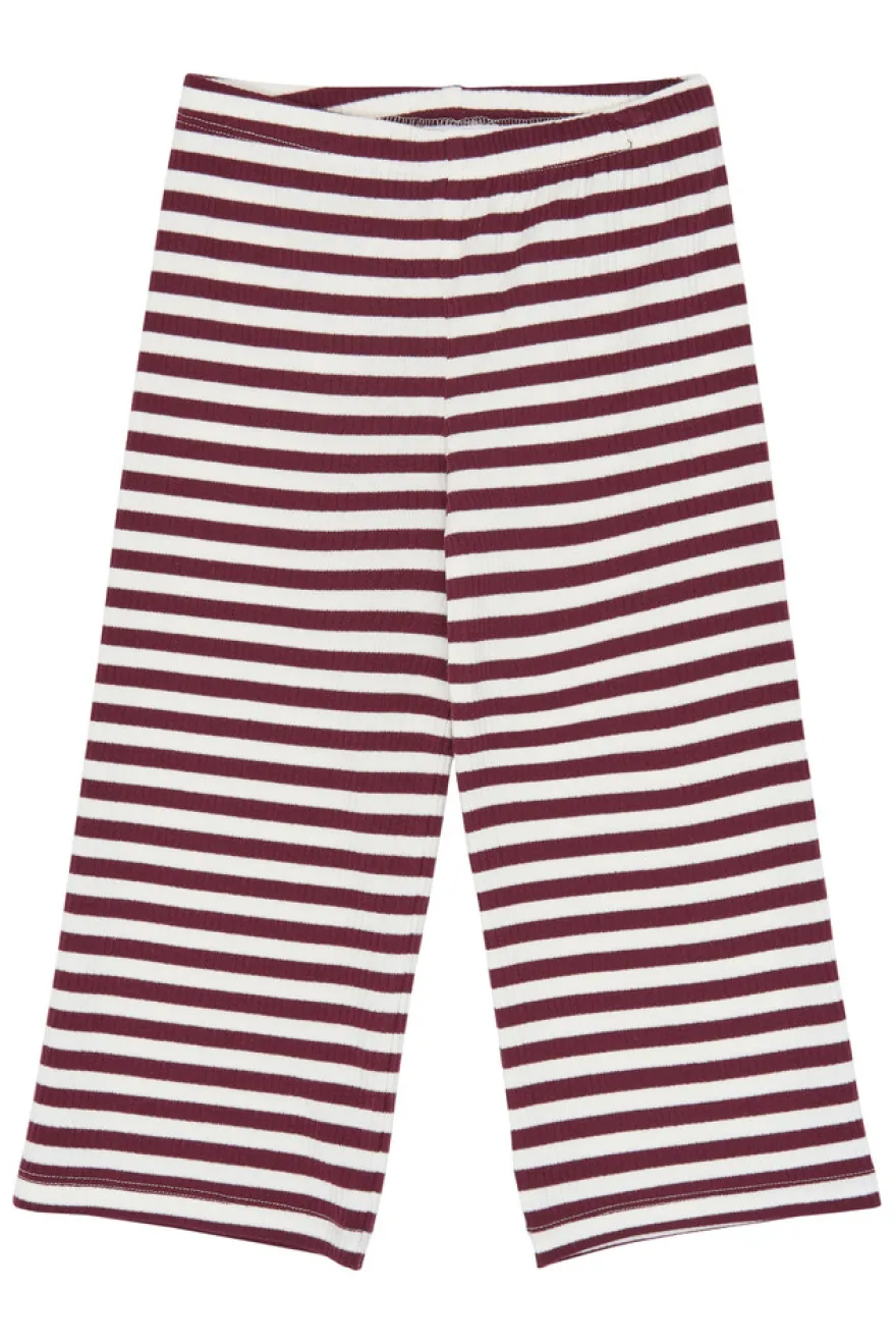 The New Siblings Fro Wide Rib Byxor - Gardenia Striped