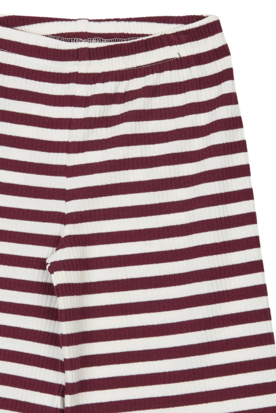 The New Siblings Fro Wide Rib Byxor - Gardenia Striped