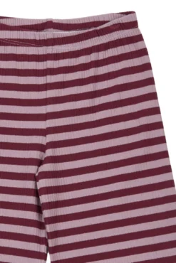 The New Siblings Fro Wide Rib Byxor - Elderberry Striped