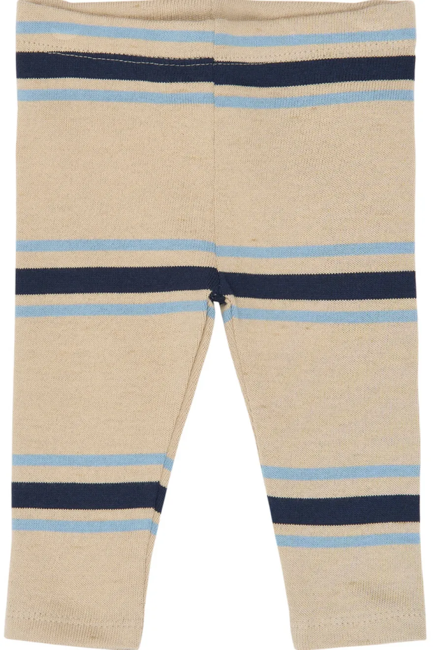 The New Siblings Theodor Leggings - Humus Striped