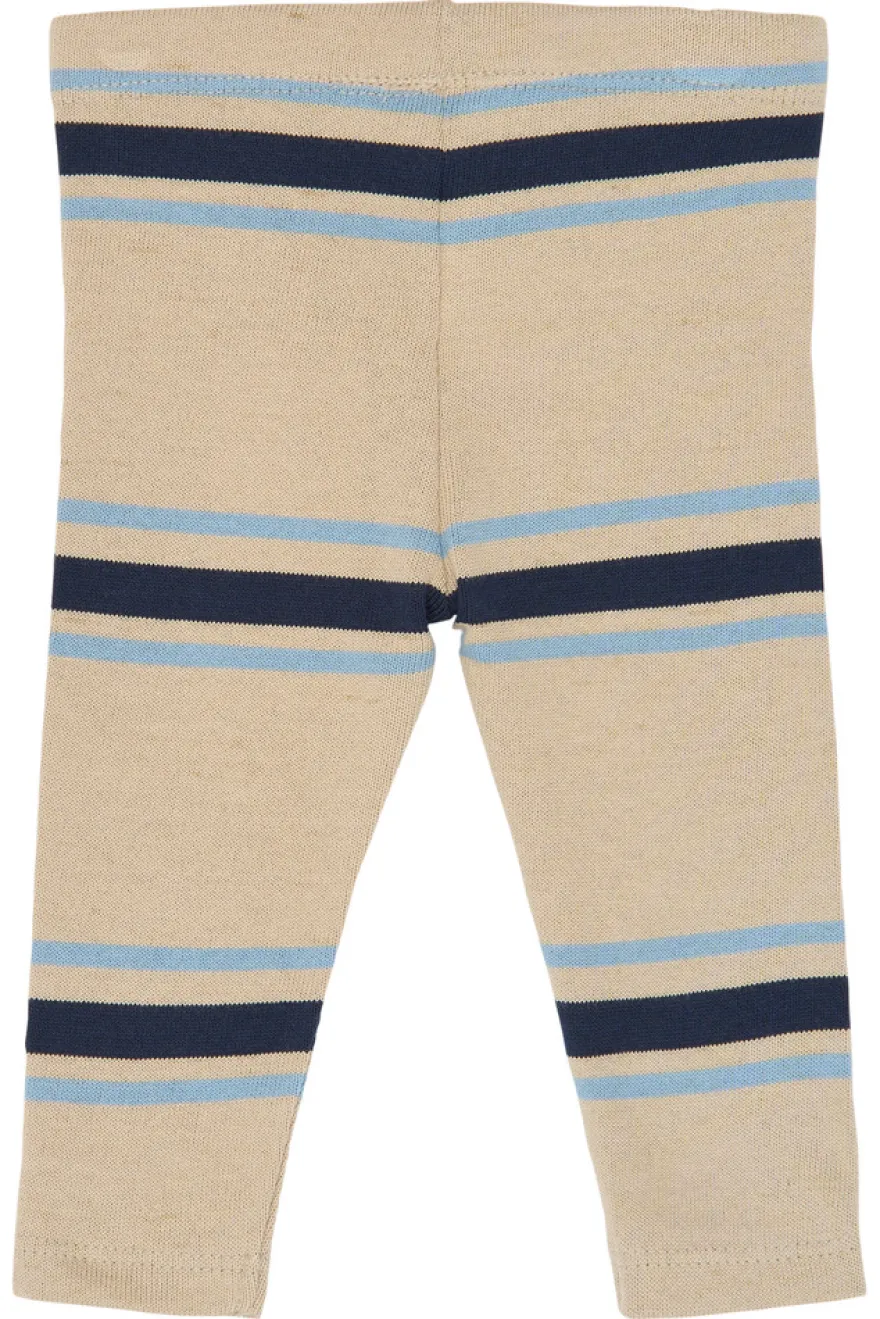 The New Siblings Theodor Leggings - Humus Striped