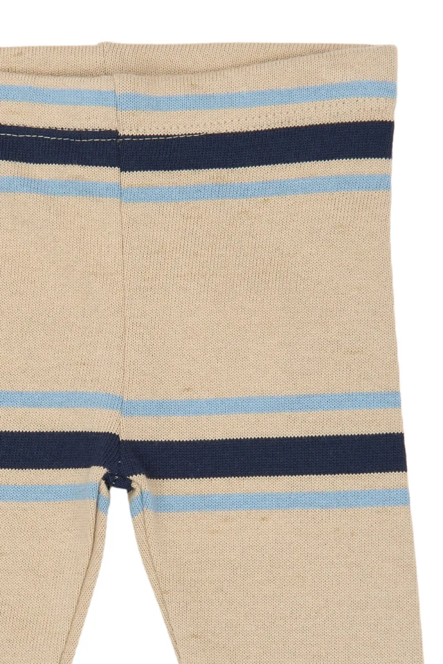 The New Siblings Theodor Leggings - Humus Striped