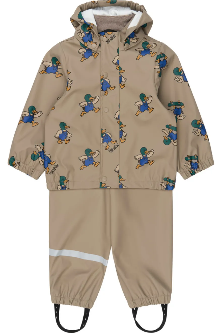 The New Siblings Uwe Regn Set - Taupe Gray AOP TN
