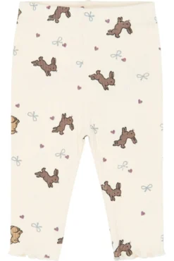 The New Siblings Venna Rib Leggings - Gardenia