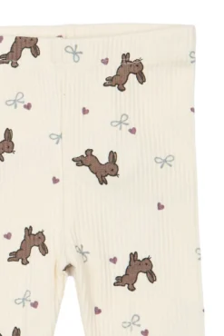 The New Siblings Venna Rib Leggings - Gardenia