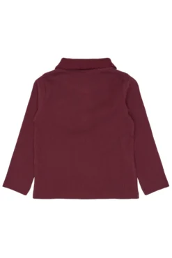 The New Siblings Vernina Rib Polo - Burgundy TN