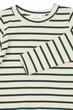 The New Siblings Vico Rib Tröja - June Bug Striped