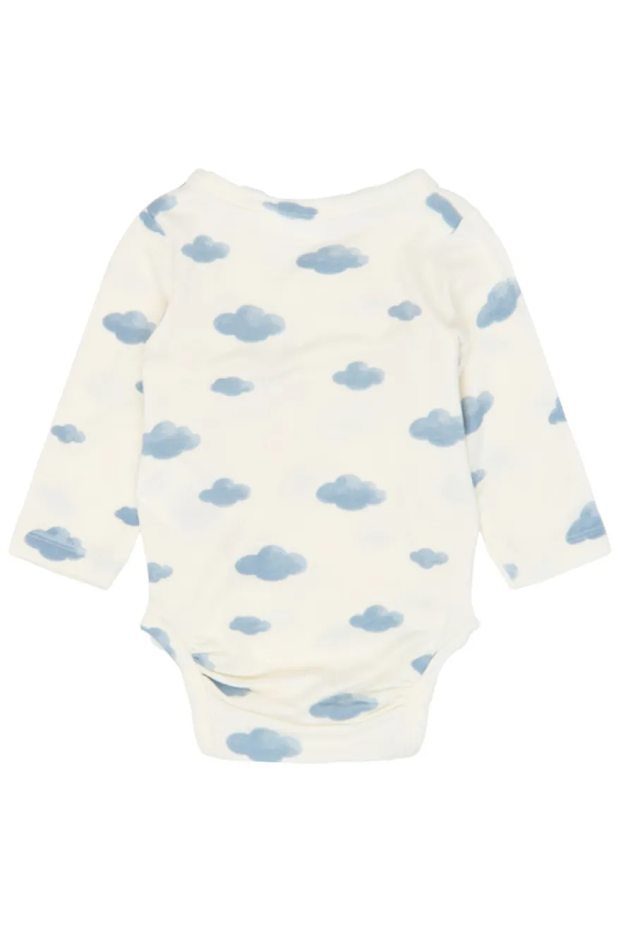 The New Siblings Vireo Långärmad Modal Wrap Body - Gardenia