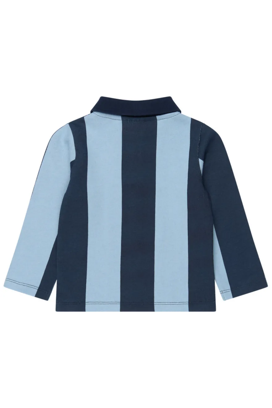 The New Siblings Viro Polo - Navy Blazer Striped