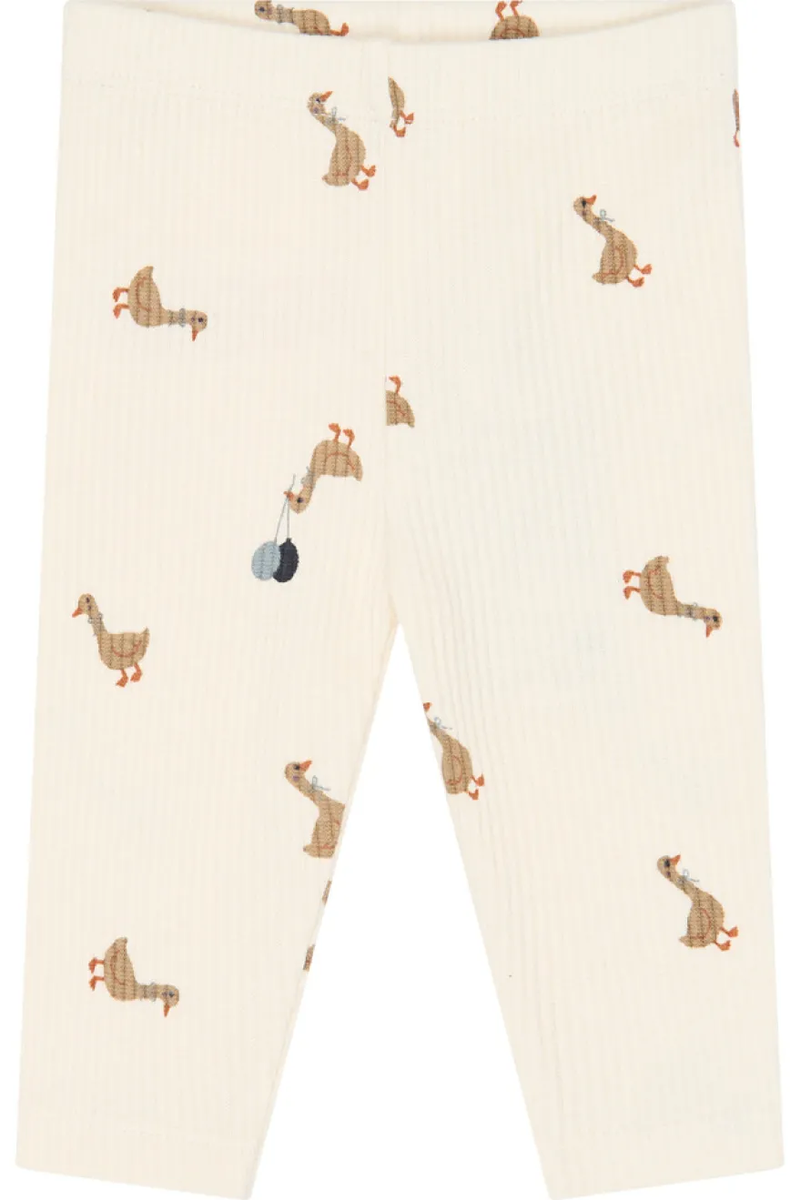 The New Siblings Vito Rib Leggings - Gardenia