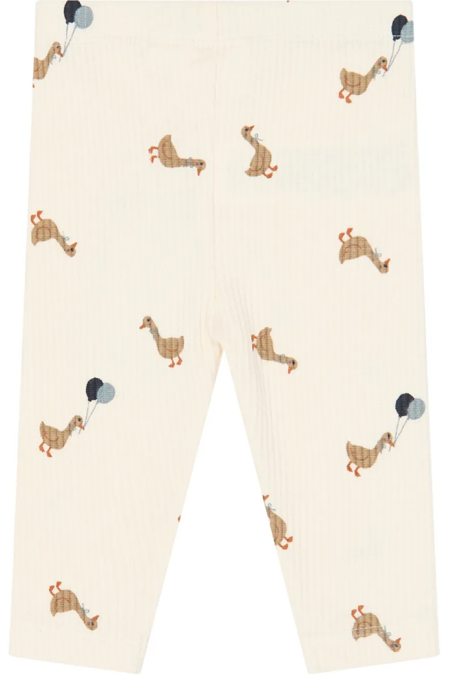 The New Siblings Vito Rib Leggings - Gardenia