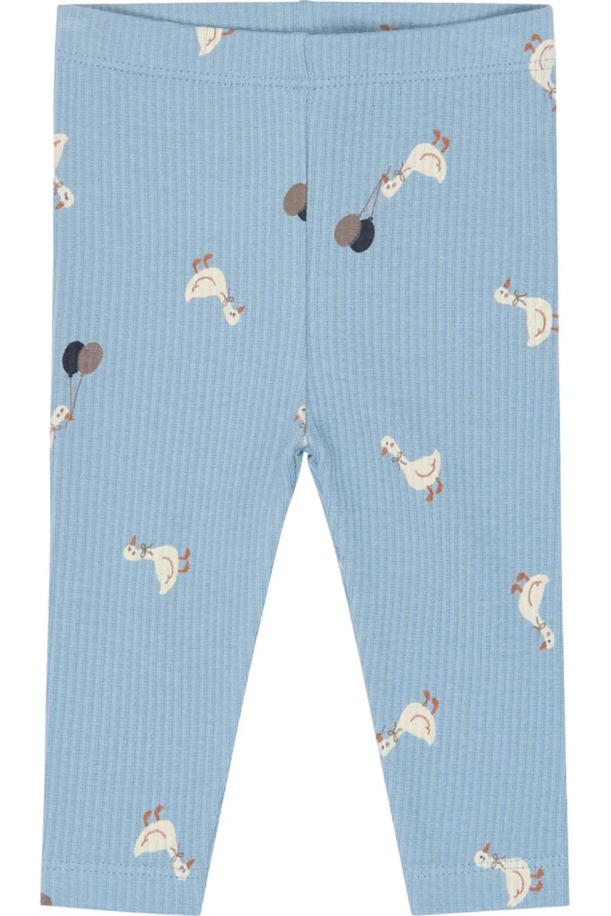 The New Siblings Vito Rib Leggings - Ashley Blue