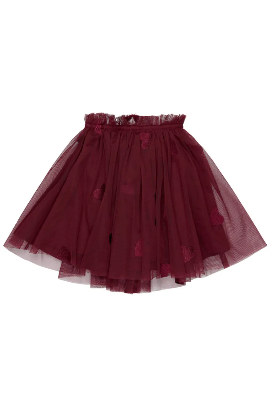 The New Siblings Vonda Mesh Kjol - Burgundy