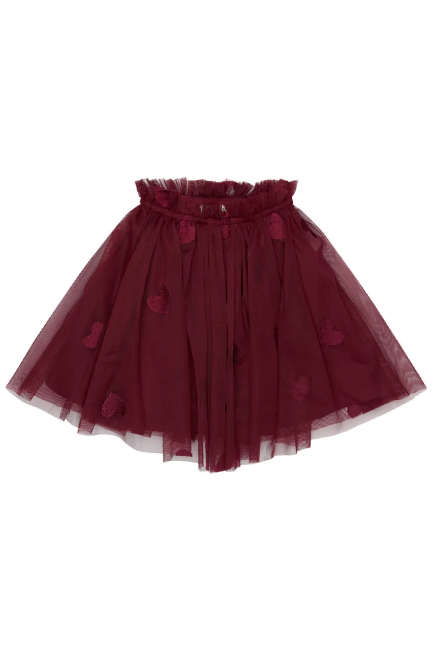 The New Siblings Vonda Mesh Kjol - Burgundy