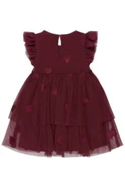 The New Siblings Vonda Mesh Klänning - Burgundy