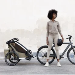 Thule Chariot Cross Gen 3 Double Cykelvagn 2 Barn - Faded Khaki
